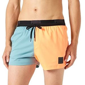 PUMA Colour Block Shorts Boardshorts voor heren, Bright Orange Combo, M