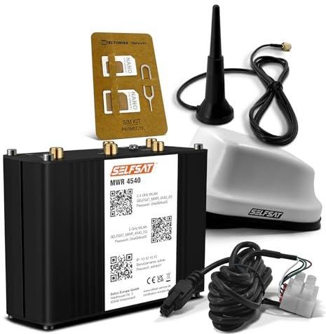 SELFSAT - MWR 4540 - WLAN-router - Wit - Tot 300 Mbps - Inclusief 5G Antenne