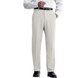 Haggar Cool 18 Flat Front Informele herenbroek met klassieke pasvorm en verborgen verlengbare tailleband, 34W / 29L