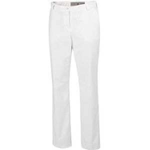 BP 1644 686 damesbroek van gemengde stof met stretch-deel, wit, maat 4n