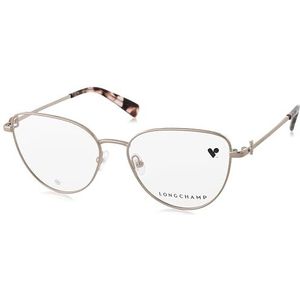 Longchamp LO2158 bril, roségoud, 54/16/140 voor dames, White, one size
