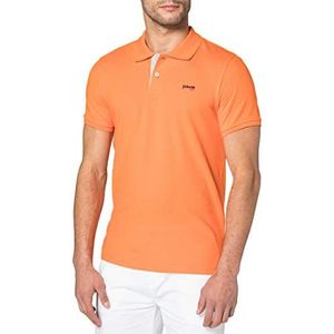 Schott NYC Psmilton Poloshirt voor heren, Oranje/Hgrey, XXL
