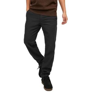 JACK & JONES Jpstollie Jjdave Linen Blend broek voor heren, zwart, 36W x 36L