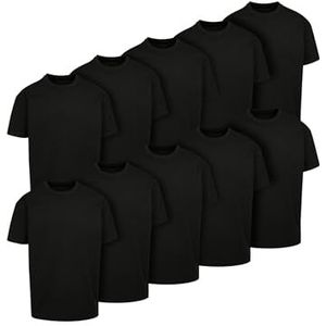 Build Your Brand T-shirts voor heren 100% katoen zwart XS, zwart, XS