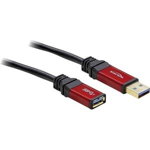 Delock verlengkabel USB 3.0 type-A stekker > USB 3.0 type-A bus 1 m premium