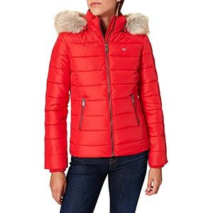 Tommy Hilfiger Tjw Essential Hooded Jacket voor dames, Diepe Crimson, XXS