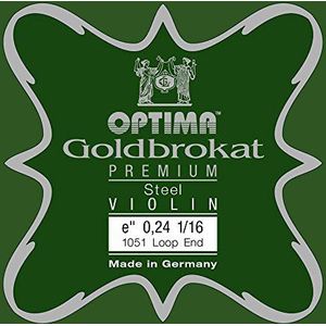 Optima Viool snaren Goldbrokaat Premium 1/16 E 0,24 S x-licht
