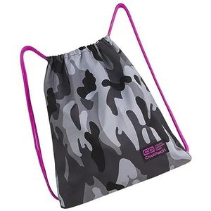 Coolpack Sprint Camo Pink Neon sporttas met trekkoord, uniseks, kinderen, eenheidsmaat, Meerkleurig, Eén maat