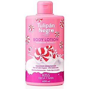 Tulipan Black, Strawberry Body Lotion and Cream maximum hydration, 400 ml