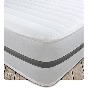 Starlight Beds – Kleine enkele matras. 9 inch diepe kleine enkele zak verende matras met traagschuim. 2ft6 x 6ft3 (STARLIGHT 10)