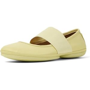 Laarzen - Pastelgeel - Rundleer en Stof - Gevulkaniseerd Rubber