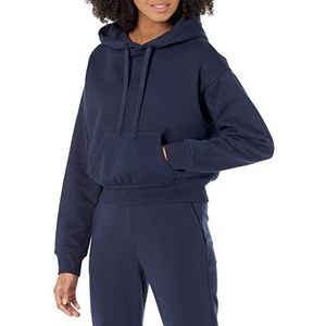 Amazon Essentials Dames crop hoodie sweatshirt (verkrijgbaar in grote maten), marineblauw, Small
