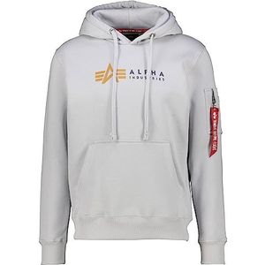 ALPHA INDUSTRIES - Alpha Label - Hoodie - Zwart - Katoen/Polyester