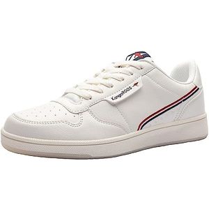 KangaROOS Dames RC-Skool sneakers, wit/K rood 0066, 45 EU, White K Red 0066, 45 EU
