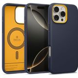 Caseology Nano Pop Mag voor iPhone 16 Pro Hoesje [Magnetisch] Militaire Valbescherming met Grip Patronen Aan de Zijkant iPhone 16 Pro - Blueberry Navy