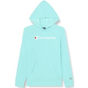 Champion Legacy Icons B-Ultralight Spring Terry Sweatshirt met capuchon voor kinderen en jongens, Aquamarijn Groen, 11-12 jaar