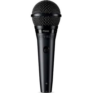 Shure PGA58 dynamische microfoon-handheld microfoon voor vocalen met cardioïde ophaalpatroon, discrete aan/uit-schakelaar, standadapter en ritsje (PGA58-XLR-e)