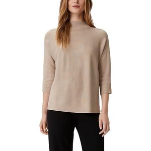 Comma - Gebreide Pullover - Effen - Mix van Gevlamd Garen - 3/4-Mouw