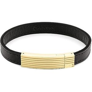 Calvin Klein Leren armbanden voor heren CIRCUIT collectie in zwart, bruin, Eén maat, Leer, Geen edelsteen