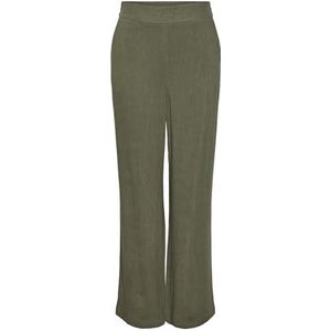 PIECES Pcvinsty Hw Linen Pant Noos Linnen broek voor dames, diep lichen green, (M) W x 30L
