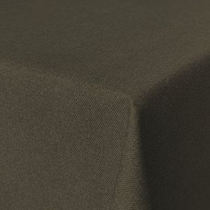 Vlekbestendig gecoat katoenen tafelkleed - kwaliteit stof - vuil & waterafstotend - veegt schoon, donkerbruin, 180 x 140cm