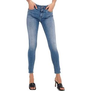 ONLY ONLBlush Mid Enkeljeans voor dames, skinny fit, Light Medium Blauw Denim, (L) W x 34L