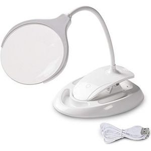 LED-lamp met lens 3 x / 8 x oplaadbaar