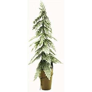 Nordic dennenboom met sneeuw, 45 cm, groen/wit