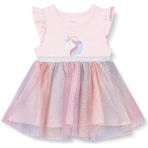 NAME IT Nbfhappi Ss Dress Box tule jurk voor babymeisjes, roze, 74 cm