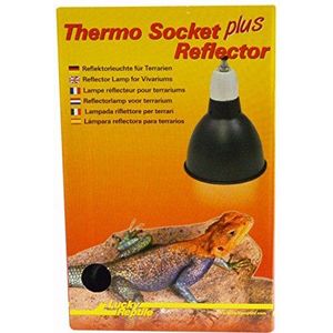 Lucky Reptile Thermo Socket plus Reflector Klein, Zwart, 1 stuk (1 stuk)