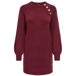 Onlemma - Midi-jurk - Gebreide Jurk - O-hals - Lange Mouwen - Regular Fit