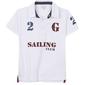 Gocco Polo Sailing Club poloshirts voor kinderen, Optisch wit, 7-8 jaar