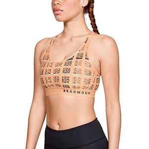 Under Armour Sportbeha met midden-sleutelgatprint voor dames
