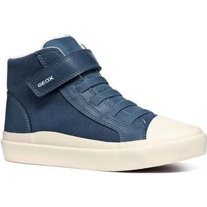Geox Jungen J Gisli Boy B Sneaker, Blauw, 1 UK