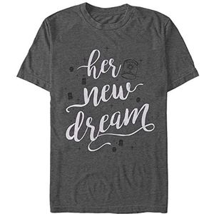 Disney Unisex Tangled-Dream Her Wedding Organic Short Sleeve T-Shirt, Melange Black, XL, Melange Black, XL