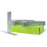 Alberts 20x balk hoek beugel hoek connector gebouw hoek metalen hoek 100x200x40mm