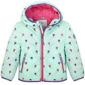 first instinct by killtec Kind Gewatteerd jack met 3D-effect en capuchon FIOS 17 MNS QLTD JCKT, hell mint, 86/92, 42897-000