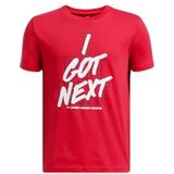 Under Armour - Hoops Next - Korte Mouw T-shirt - Rood - Junior