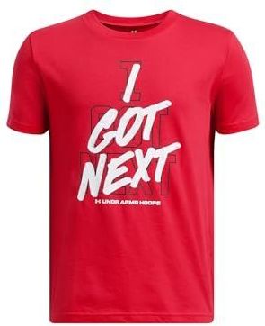 Under Armour - Hoops Next - Korte Mouw T-shirt - Rood - Junior