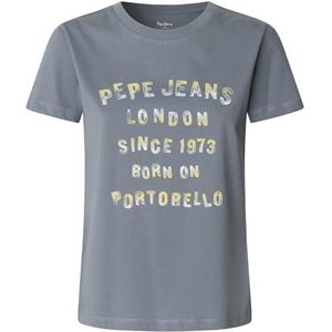 Pepe Jeans - Beth - T-shirt - Katoen - Met Korte Mouwen - Meerkleurig Artwork Logo
