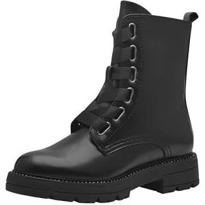Marco Tozzi Dames Bootie Laced 2-25275-43 modelaarzen, zwart, 38 EU breed, zwart, 38 EU Breed