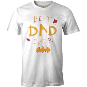 Batman MEBATMBTS206 T-shirt, wit, maat S