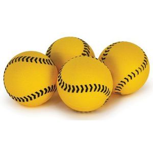SKLZ Honkbalballen voor bliksembout pitching machine, zachte micro trainingsballen, lichtgewicht schuim oefenballen, geel, 4""/10cm, Pack van 12
