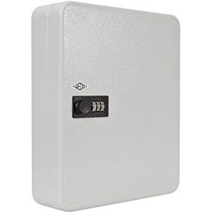 Wedo 10243637 Sleutelkast voor 36 sleutels, 3-cijferig cijferslot, individueel instelbaar 24, 3 x 9, 4 x 30, 0 cm, gepoedercoat plaatstaal, incl. bevestiging, lichtgrijs