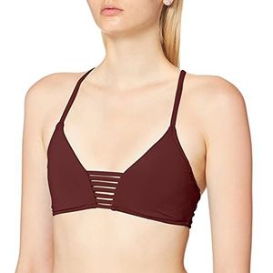 Seafolly Dames Active Multi Rouleau Bralette Bikini Top Badpak, Actieve pruim, 36