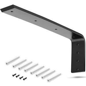 Heavy Duty grote werkblad plank L beugel 16 inch massief staal metaal - Ondersteuning hoekbeugels omvatten hardware voor eenvoudige installatie