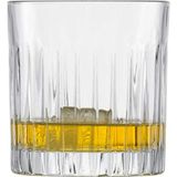 SCHOTT ZWIESEL Whiskyglas Stage (set van 6), rechte tumbler voor whisky met reliëf, vaatwasmachinebestendige kristalglazen (art. nr. 121555)