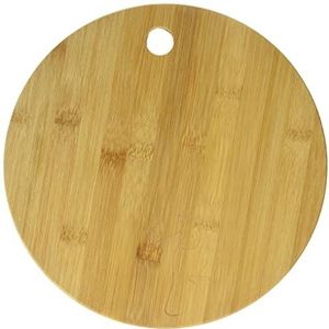 Fackelmann Snijplank TROPICAL, bamboe snijplank met toekan-gravure, ontbijt- of broodplank, breuk- en snijbestendige houten plank (kleur: bruin), hoeveelheid: 1 stuk