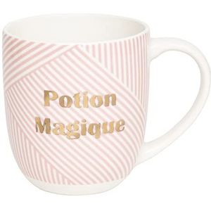 Draeger Paris | Mok roze in ""Magic Potion"" keramiek | Cadeau -idee mok humor ochtend moed, wekker, koffie | Koffiekop met cadeaubon