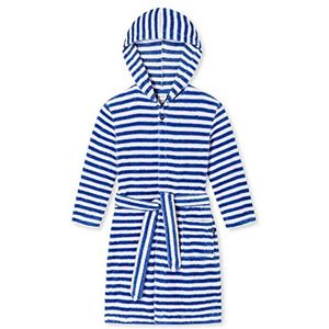 Schiesser jongens badjas, Donkerblauw gestreept., 92